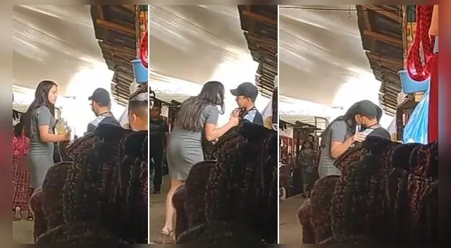 La escena se ha vuelto viral en las redes sociales. La escena se ha vuelto viral en las redes sociales.