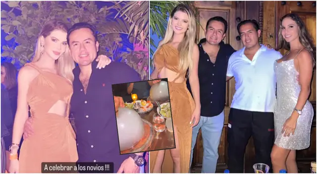 Brunella Horna y Richard Acuña siguen celebrando su compromiso.