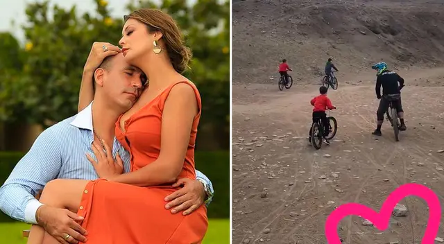 Rafael Fernández se divierte con hijos de Karla Tarazona.