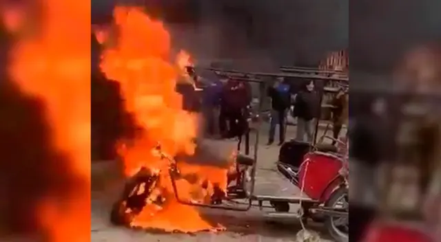 Unidad empleada por ladrones fue quemada a vista de la propia Policía Nacional. Unidad empleada por ladrones fue quemada a vista de la propia Policía Nacional.