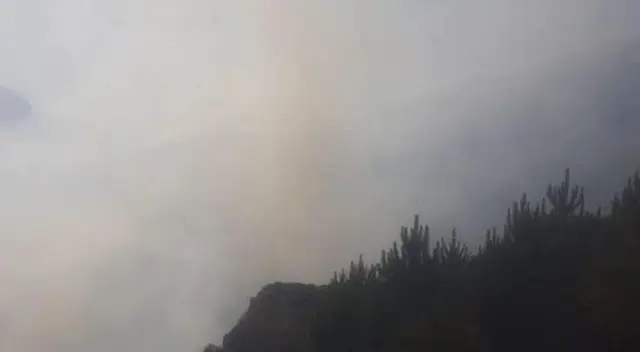 Áncash: reportan gran incendio forestal incontrolable en Huaraz