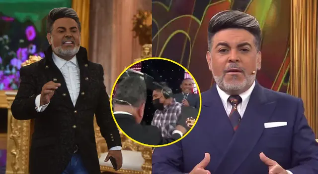 Andrés Hurtado reclama a su camarógrafo por presunta embriaguez. Andrés Hurtado reclama a su camarógrafo por presunta embriaguez.