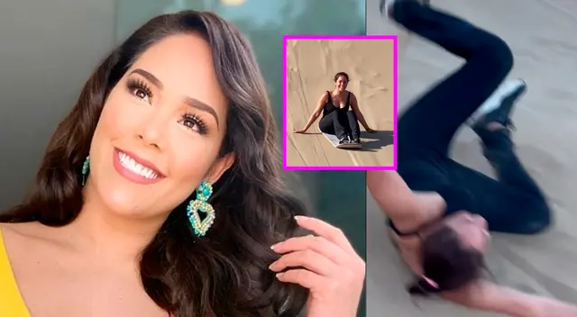 Karen Schwarz tiene aparatosa caída en viaje familiar. Karen Schwarz tiene aparatosa caída en viaje familiar.