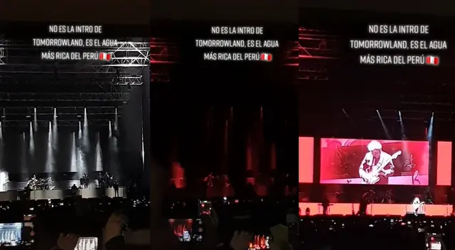 Singular escena del concierto de Agua Marina se hizo viral en las redes sociales.