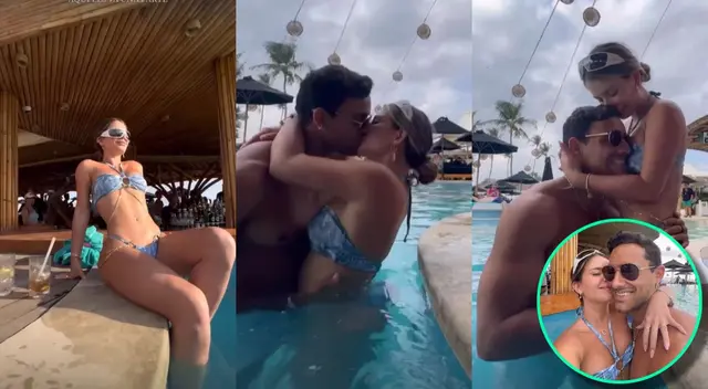 Flavia Laos recibió sus 25 años en compañía de Austin Palao Flavia Laos recibió sus 25 años en compañía de Austin Palao