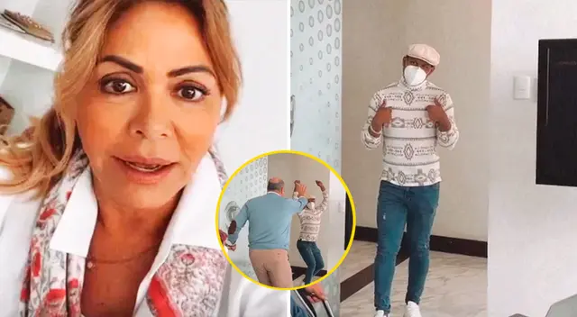 Gisela Valcárcel se incomoda con Giselo.