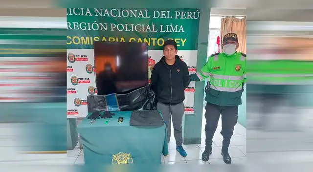 Sujeto habría dopado a familia y lo detuvieron llevándose el televisor.