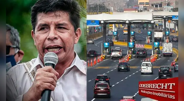 Pedro Castillo exige al MTC evaluar de forma exhaustiva concesiones de peajes a Odebrecht