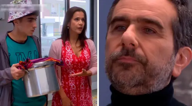 Charito sorprendió a Diego Montalván con comida. Charito sorprendió a Diego Montalván con comida.