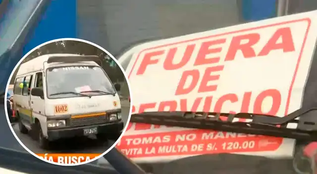 Las combis serán llevadas al depósito municipal.