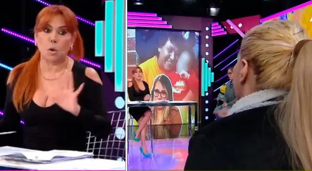 Magaly Medina manda a corte comercial por discusión.