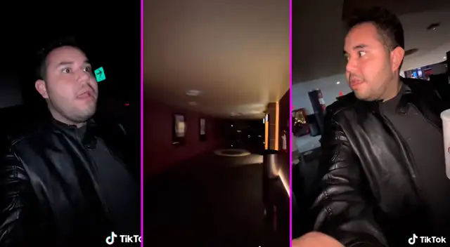 El joven no podía creer lo que estaba pasando en el cine.