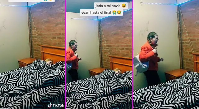La joven no controló su reacción y agarró lo primero que vio.