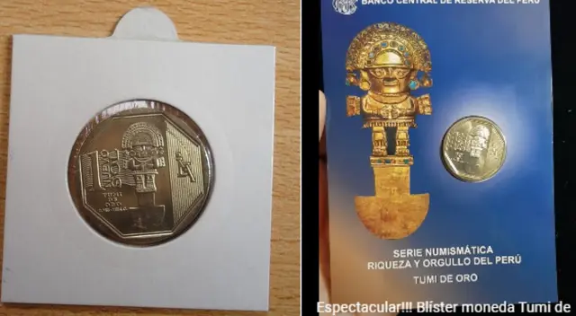 Moneda Tumi de oro Moneda Tumi de oro