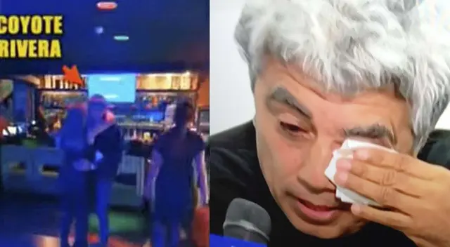 Coyote Rivera llora tras estar envuelto en escándalos.