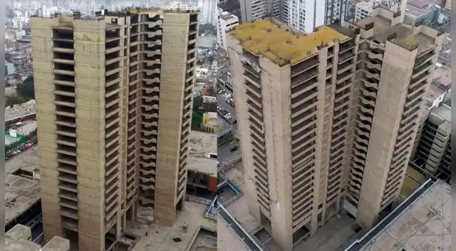 La torre Trecca, un monumental edificio de 23 pisos y tres sótanos, fue construido en el gobirno de Juan Velasco Alvarado en el año 1969. Foto: composición LR/Andina