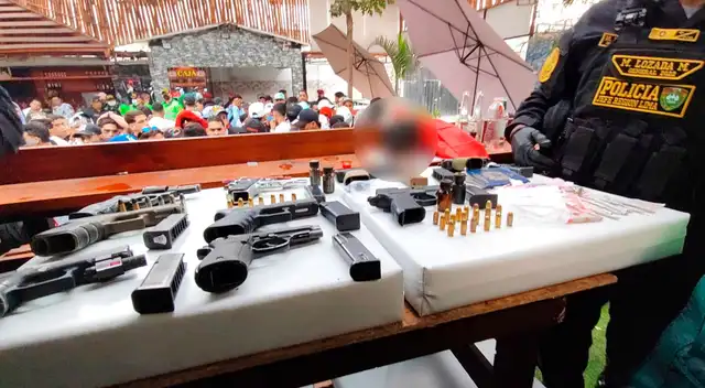 La PNP intervino a cerca de 100 personas que tenían en su poder gran cantidad de estupefacientes.