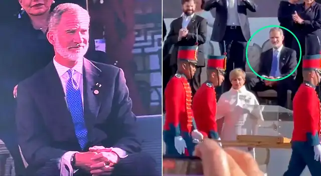 Como era de esperarse Felipe VI no estaba cómodo en la investidura del mandatario colombiano. Como era de esperarse Felipe VI no estaba cómodo en la investidura del mandatario colombiano.