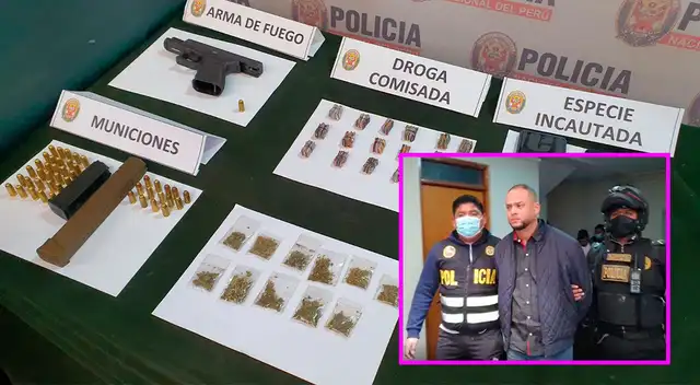 Arma y cantidad de municiones.