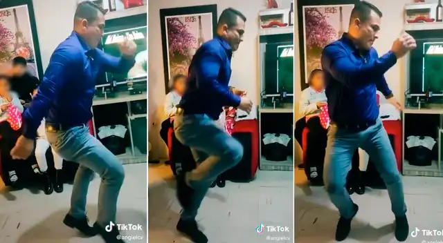 Papá enseña a sus sobrinos cómo se bailaba en sus tiempos así se baila el techno