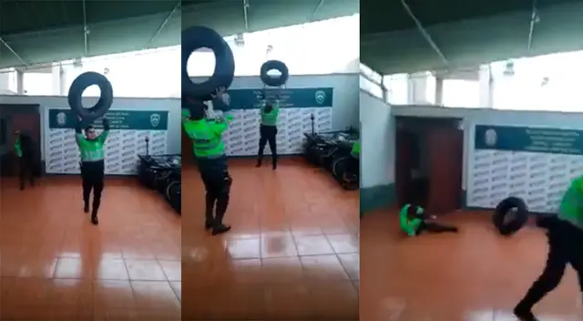 Policías son grabados jugando en horario laboral.