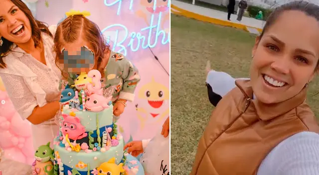 Andrea San Martín feliz por la mega fiesta para su hija.