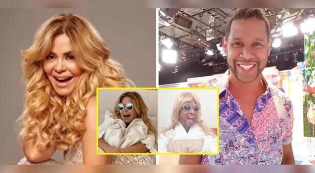 Edson Dávila imita a Gisela.