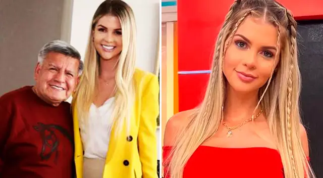 Brunella Horna baila y canta en fiesta de César Acuña.