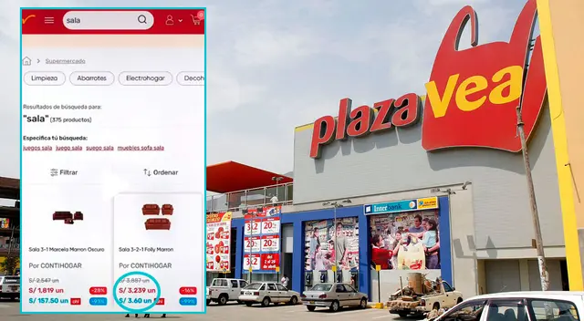 Plaza Vea remató productos a precios muy económicos a través de su plataforma online.