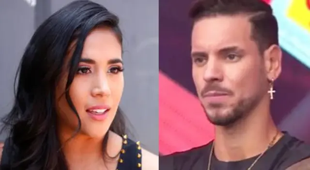 Melissa Paredes y su reacción cuando piropean a Anthony Aranda.