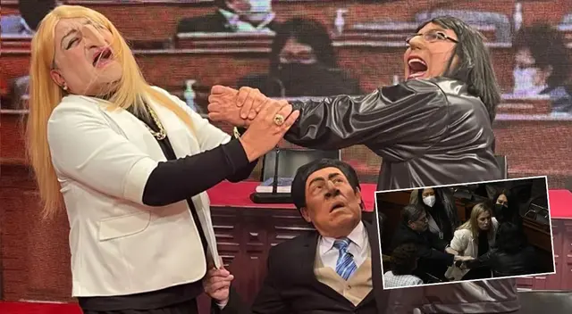 JB en ATV prepara parodia de jaloneo de María del Carmen Alva a Isabel Cortez.