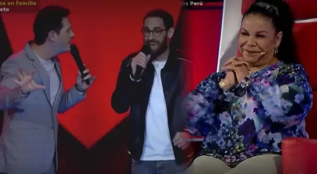 Eva Ayllón es halagada por Cristian Rivero.