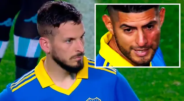 Carlos Zambrano en Boca Juniors vs Racing Club regresa al segundo tiempo visiblemente golpeado Carlos Zambrano en Boca Juniors vs Racing Club regresa al segundo tiempo visiblemente golpeado