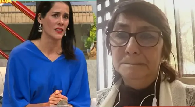 Gianella Neyra conmovida con caso de madre de familia. Gianella Neyra conmovida con caso de madre de familia.