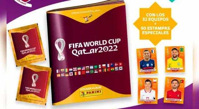 Álbum Panini del Mundial Qatar 2022.