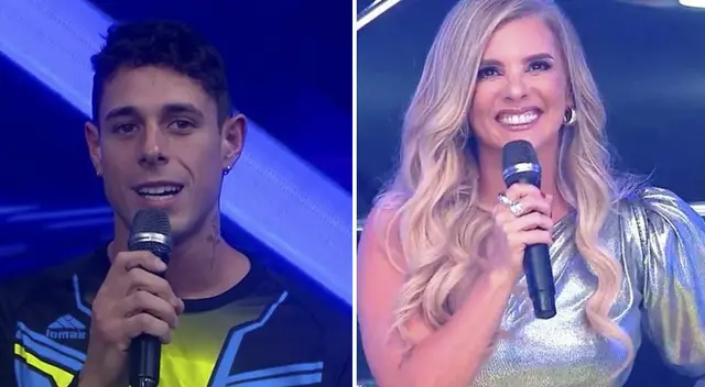 Johanna San Miguel felicita a Hugo García.