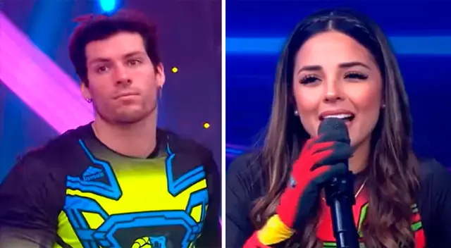 Luciana Fuster trolea a Patricio Parodi. Luciana Fuster trolea a Patricio Parodi.