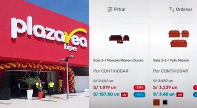 Plaza Vea ofertó juego de muebles a solo S/3.60