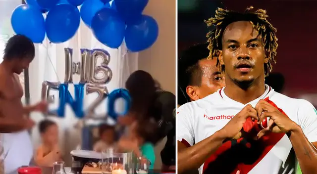 André Carrillo celebró cumpleaños de su bebé.