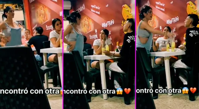 La joven no pude contener su ira y arremetió contra su novia y su amante. La joven no pude contener su ira y arremetió contra su novia y su amante.