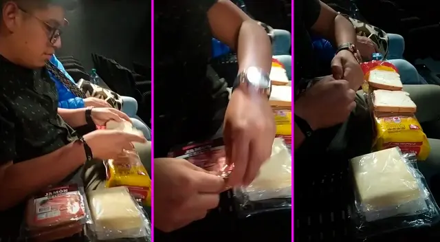 El joven no lo pensó dos veces y empezó a preparar sus panes con jamón y queso. El joven no lo pensó dos veces y empezó a preparar sus panes con jamón y queso.