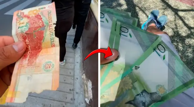 Peruano se encuentra con billete de 50 soles totalmente roído y banco se lo cambia. Peruano se encuentra con billete de 50 soles totalmente roído y banco se lo cambia.