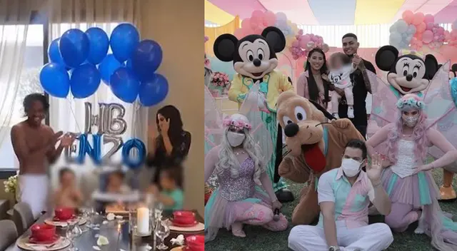 Comparan fiesta que hizo André Carrillo para su hijo con la de Samahara Lobatón