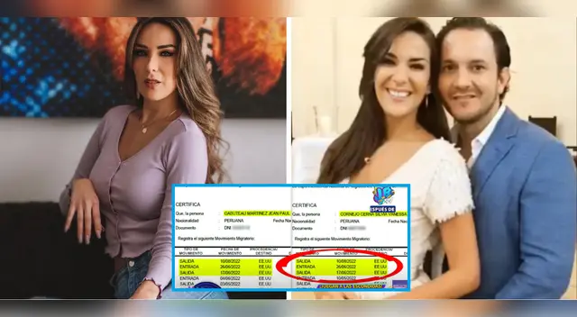 Silvia Cornejo y su esposo viajan juntos.