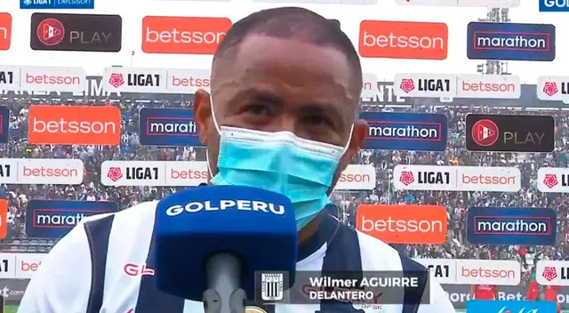 Wilmer Aguirre brindó declaraciones al finalizar el partido. Wilmer Aguirre brindó declaraciones al finalizar el partido.