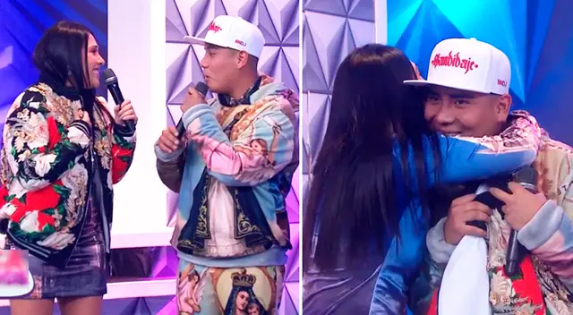 Tula Rodríguez se emociona con regalo de joven diseñador.