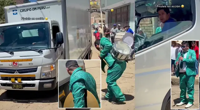 Peculiar escena de músicos peruanos y un chofer se hizo viral en las redes sociales.