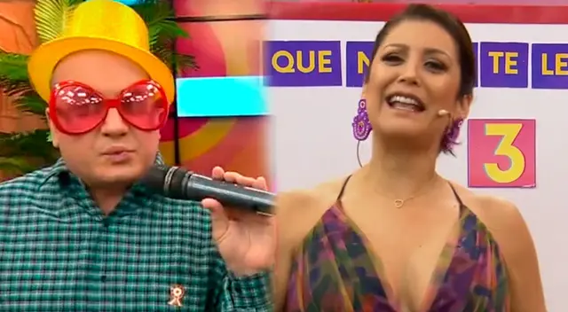 Karla Tarazona no aguantó bromita de Kurt Villavicencio. Karla Tarazona no aguantó bromita de Kurt Villavicencio.