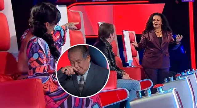 Tenso momento en La Voz Perú. Tenso momento en La Voz Perú.