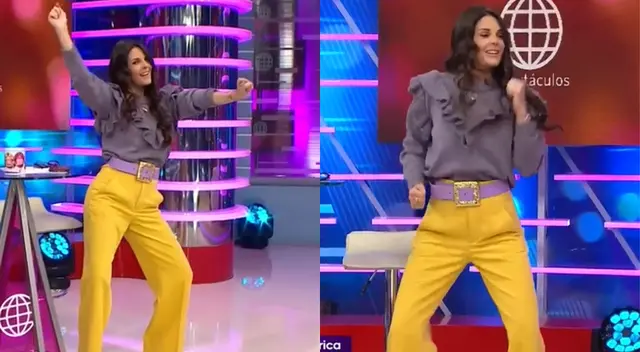 Rebeca Escribens se luce al bailar